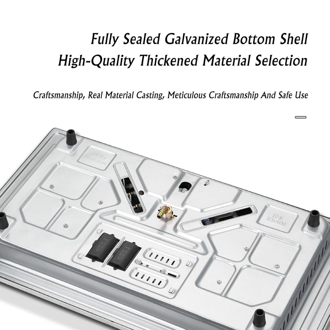 5.2KW Dual Burner Gas Stove With Timer Function, Tabletop/Built-in Or Desktop/Embedded Installation (LPG/NG Convertible)