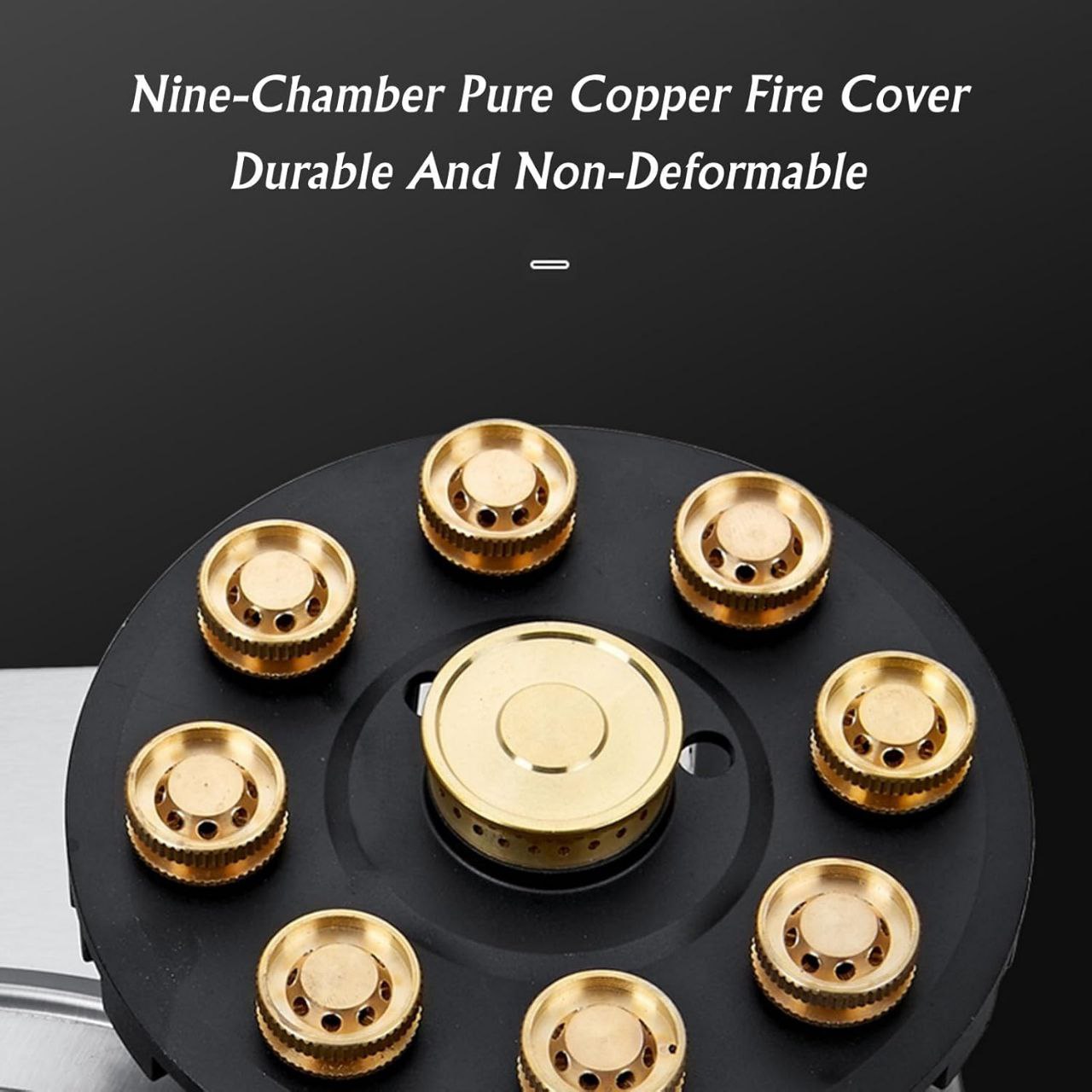 5.2KW Dual Burner Gas Stove With Timer Function, Tabletop/Built-in Or Desktop/Embedded Installation (LPG/NG Convertible)