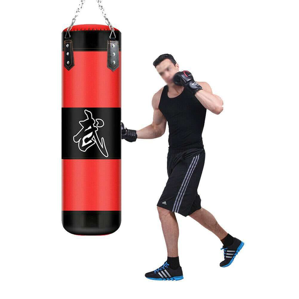 Complete Set Of Quanwan Boxing Training Kit (Unfilled Punching Bag & Full Accessory Kit)