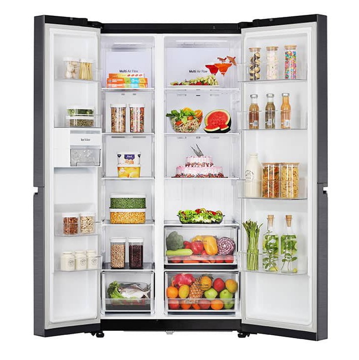 Lg Gc-b257kqjw 674l Side-by-side (10 Years Warranty) Inverter Refrigerator