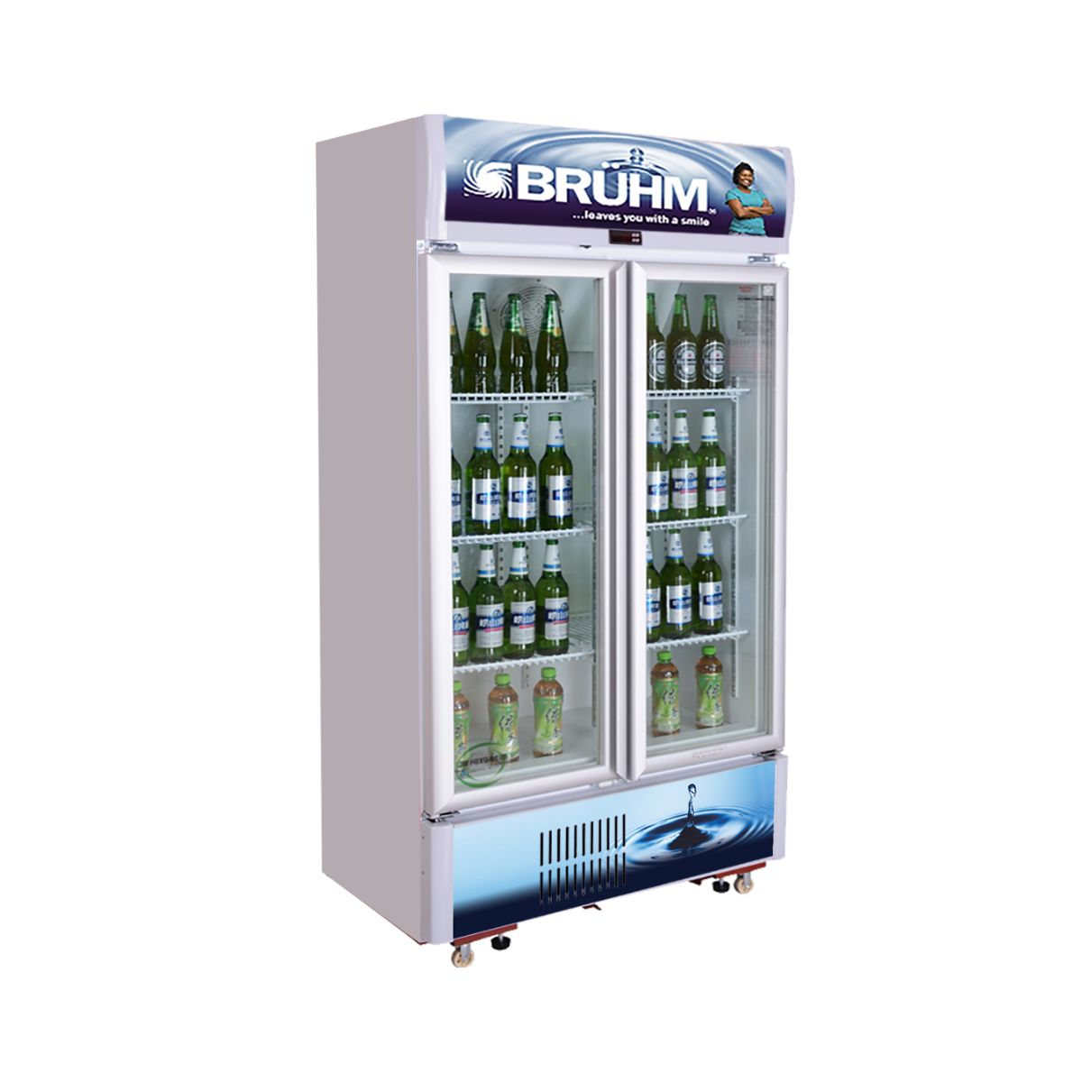 Bruhm Bbd-609m Double Door 507 Liters Beverage Cooler